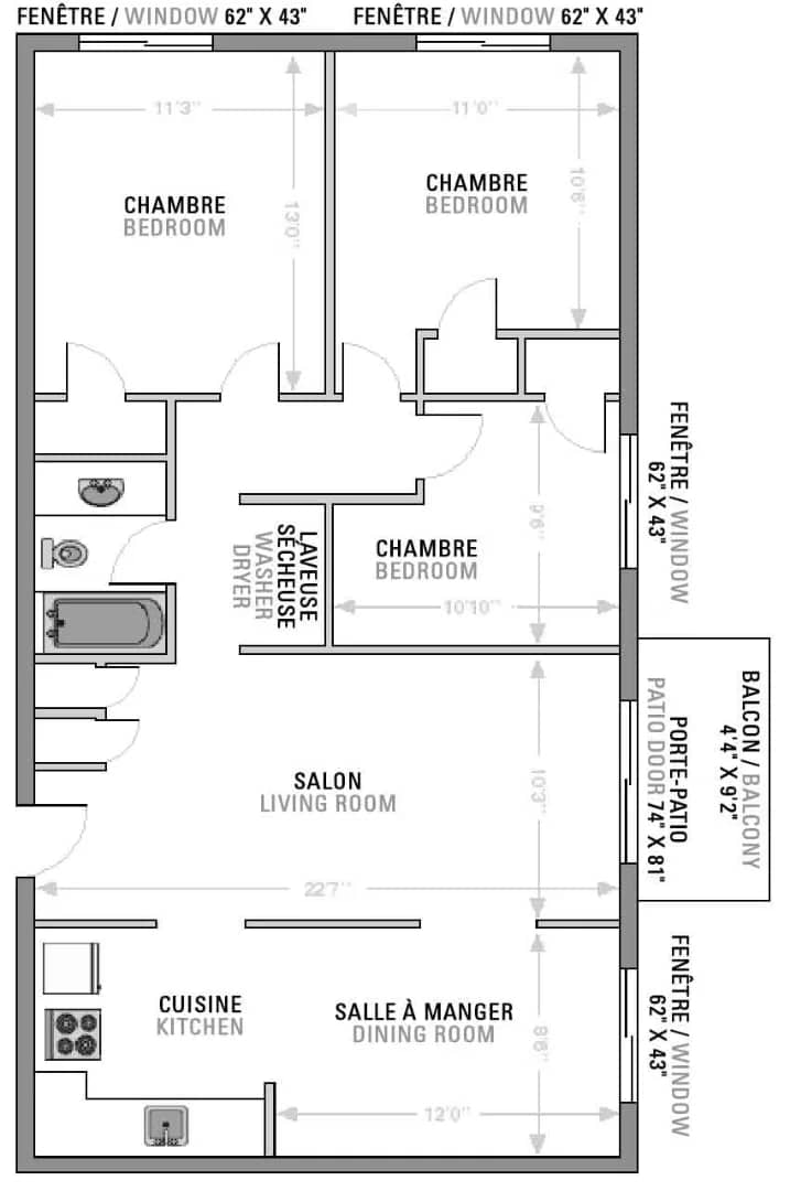 5½ à louer Sainte-Foy–Sillery–Cap-Rouge, Québec — photo 8 (Grand 5½ au cœur de Sainte-Foy — 1377$/mois tout inclus)
