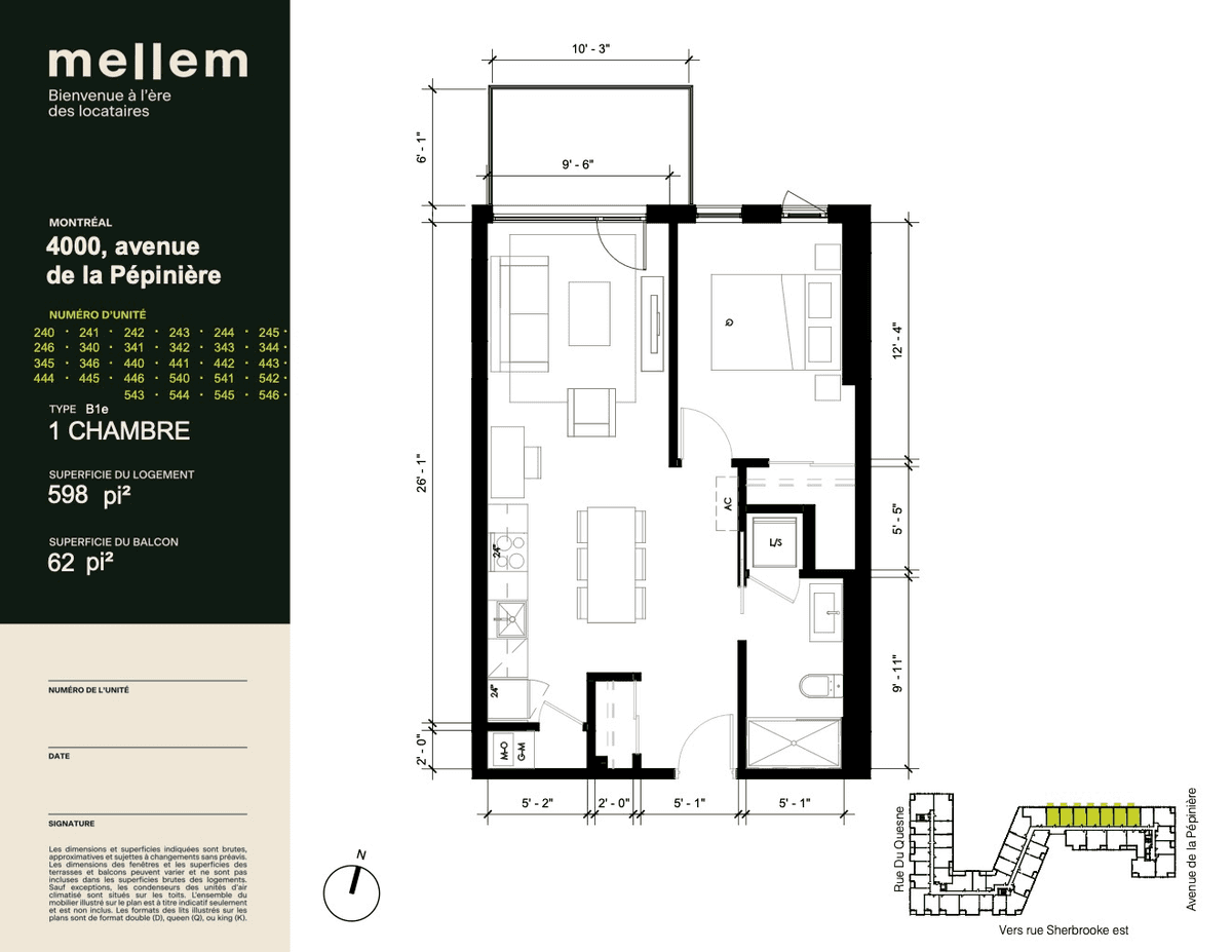 3½ à louer Mercier - Hochelaga-Maisonneuve, Montréal — photo 4 (956 $/MOIS EFFECTIF – 4 MOIS DE LOYER PAYÉS – MELLEM GRACE DART)
