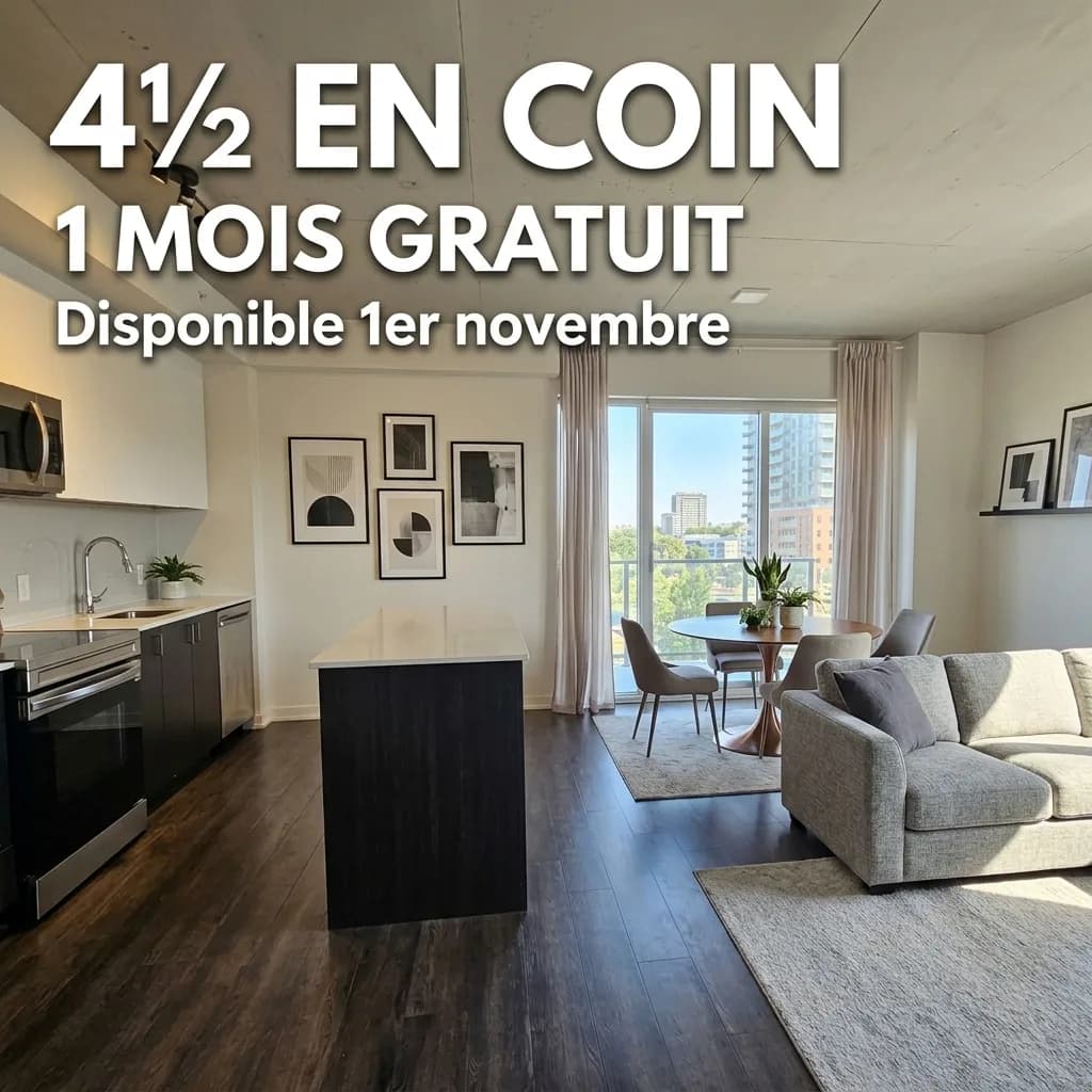 4½ à louer Chomedey, Laval — photo 1 (Session de Bail _ Condo 4½ à Laval)
